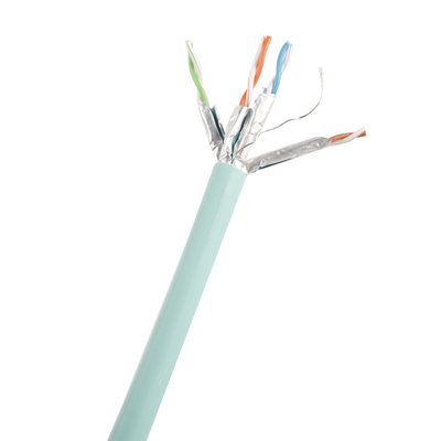 U/FTP নেটওয়ার্ক Cat6a 10 গিগাবিট ইথারনেট কেবল 500MHz 100% কপার কন্ডাক্টর
