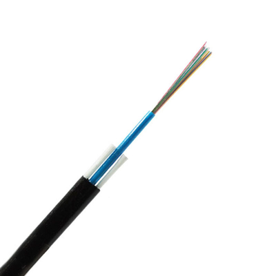 12 ফাইবার ADSS ফ্ল্যাট FTTH ড্রপ ফাইবার অপটিক কেবল ডাইলেকট্রিক FRP শক্তি সদস্য