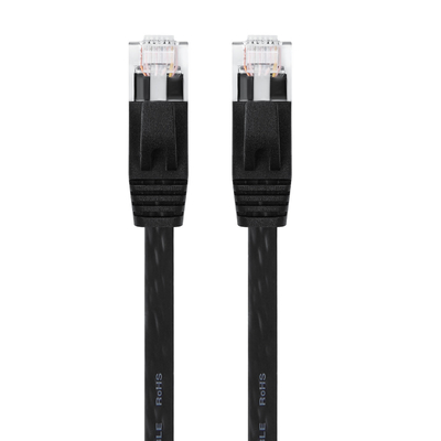 Cat6 বেয়ার কপার ফ্ল্যাট ইথারনেট কেবল, ইথারনেটের জন্য 50Ft UTP ল্যান কেবল